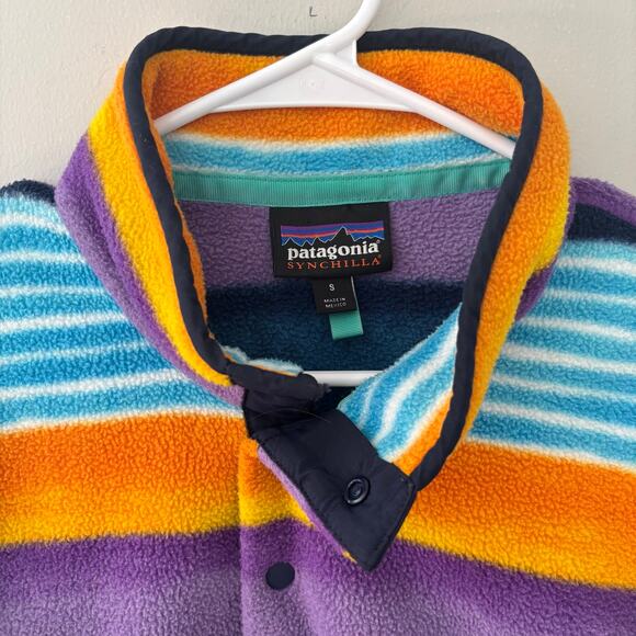 Patagonia Men's Synchilla Fleece Pullover Fitz Stripe Cabincore Size Small - Picture 2 of 9